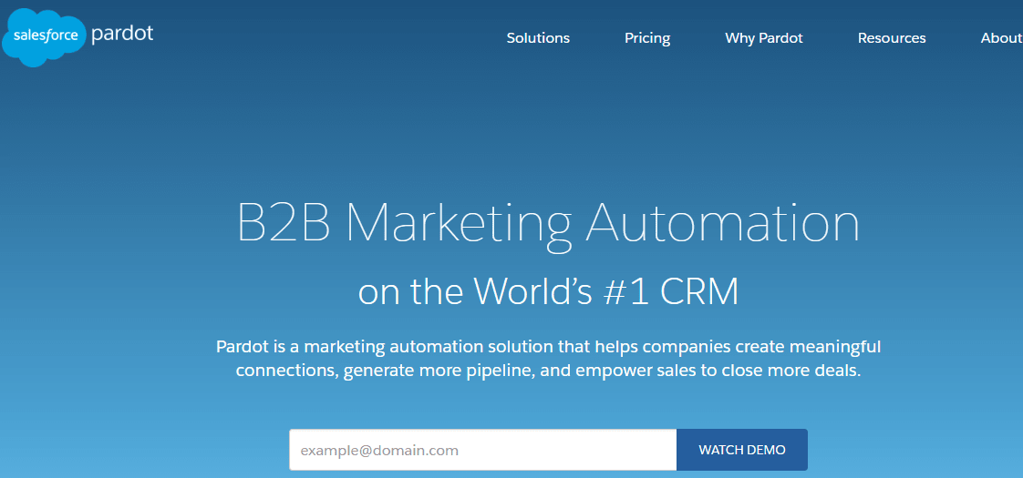 Salesforce Pardot Marketing Tool.